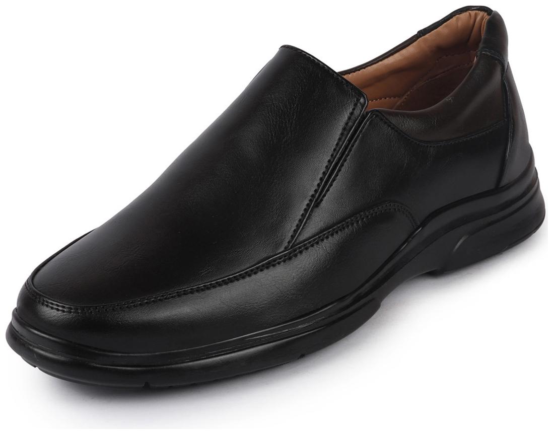 

FAUSTO Men Black Slip-On Formal Shoes - FST KI-4501 BLACK