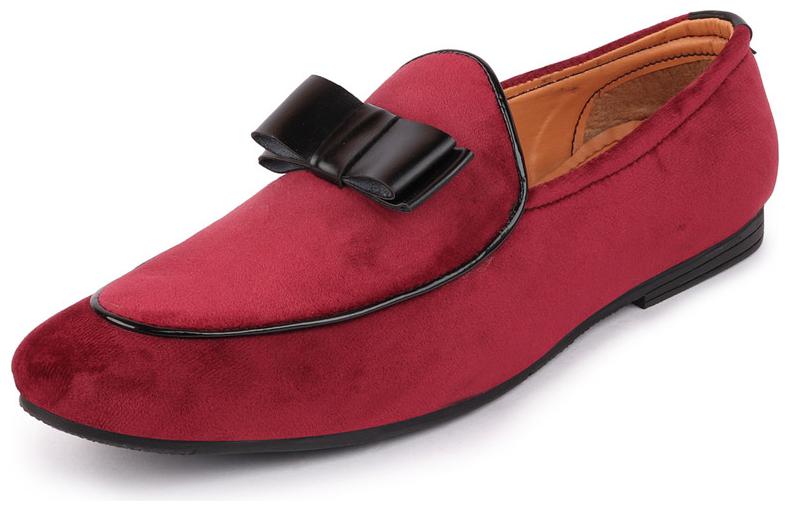 

FAUSTO Men Red Slip-On Formal Shoes - FST 3865 RED - FST 3865 RED
