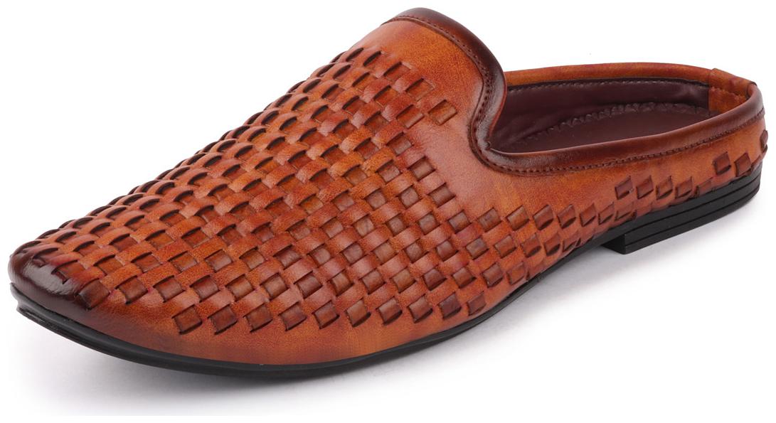 

Fausto Men s Tan Ethnic Slip On Jutis and Mojaris