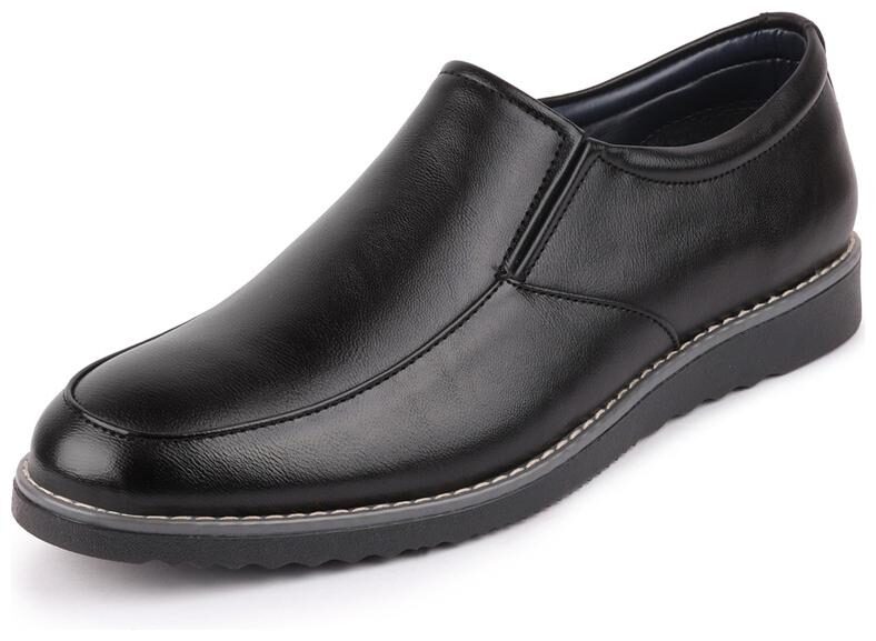 

FAUSTO Men Black Slip-On Formal Shoes - FST 3862 BLACK - FST 3862 BLACK