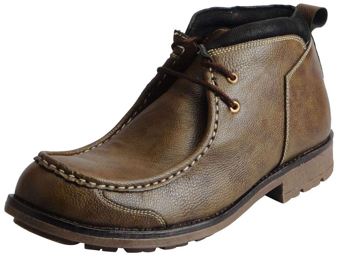 

Fausto Men s Olive Ankle Casual Shoes