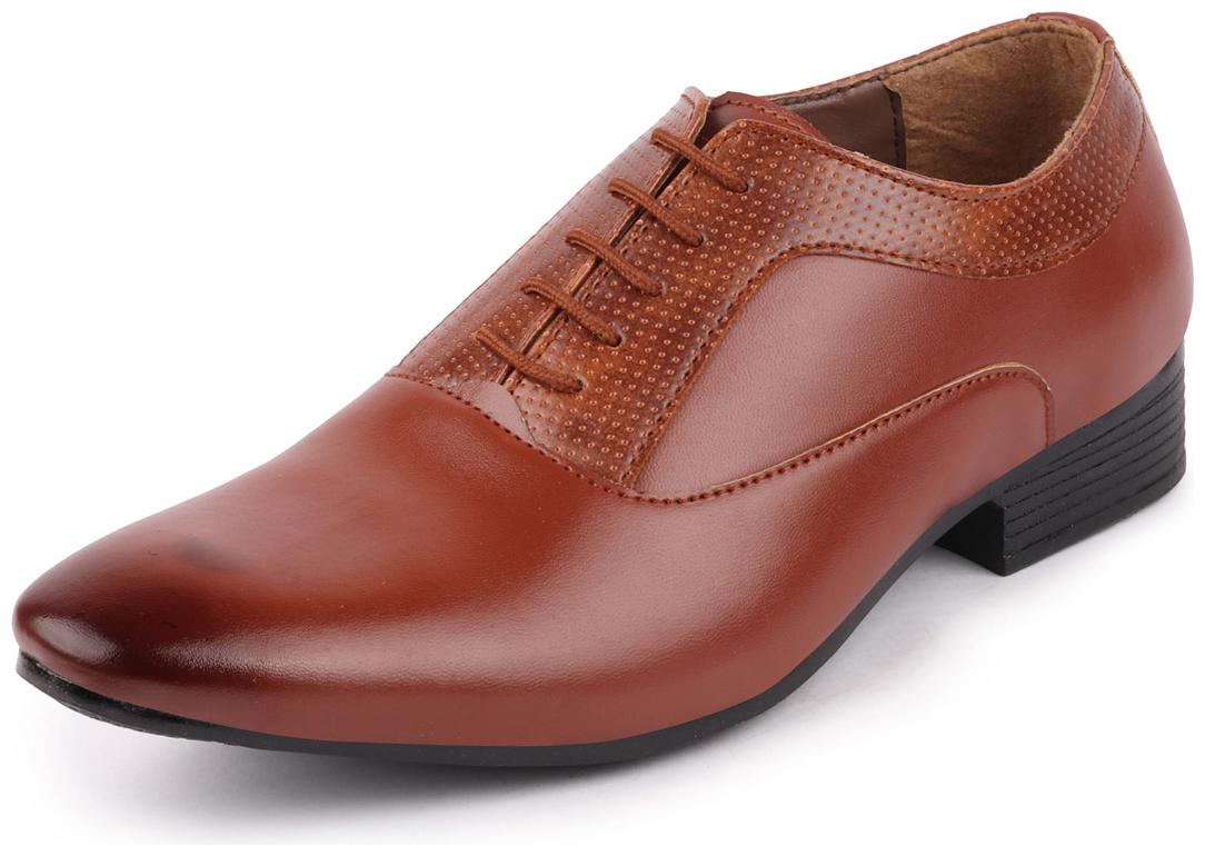 

FAUSTO Men Tan Oxford Formal Shoes - FST KI-9016 TAN