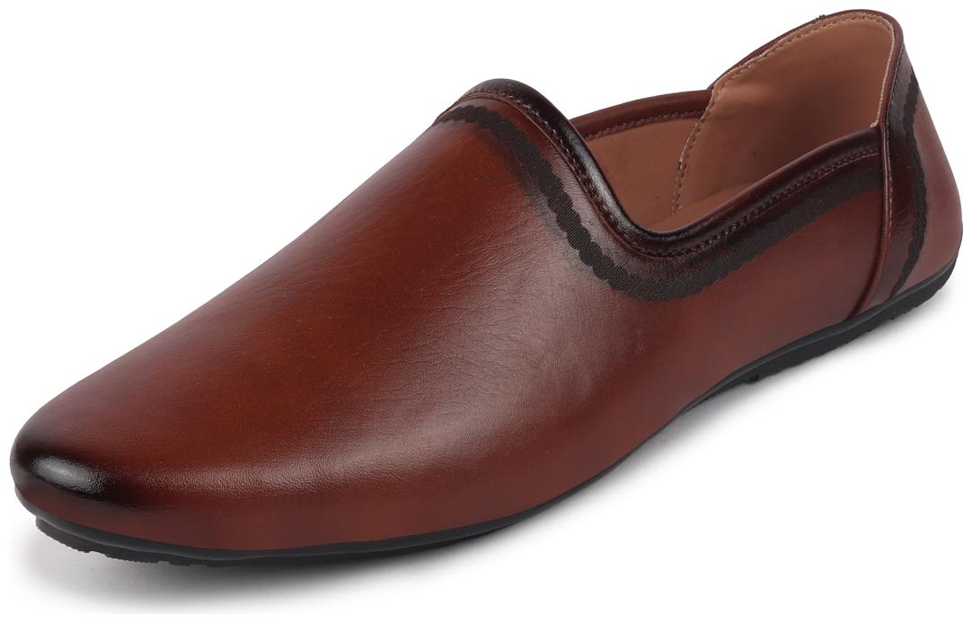 

FAUSTO Men s Tan Ethnic Lightweight Juttis Mojaris