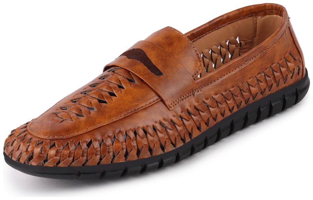 

FAUSTO Men Tan Slip-On Formal Shoes - FST KI-9515 TAN