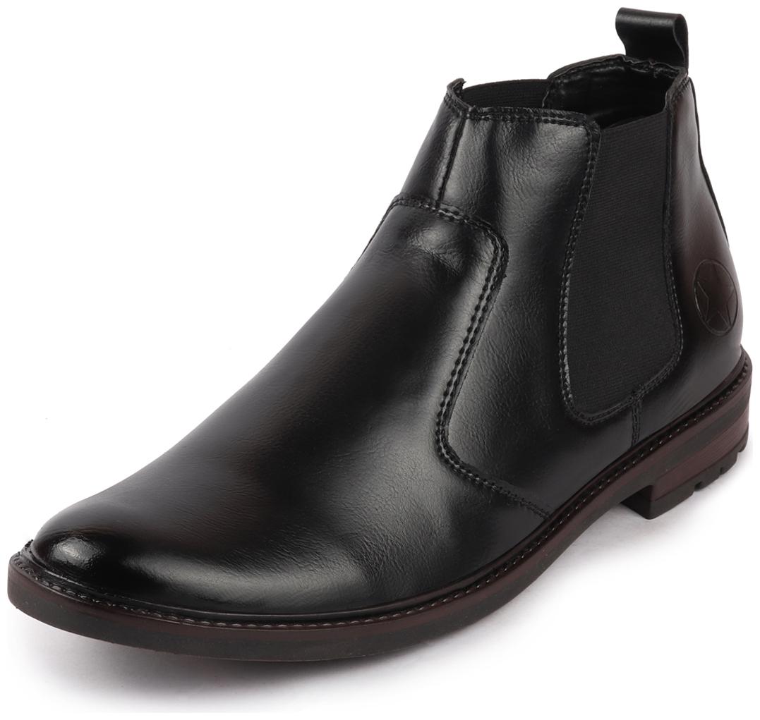 

FAUSTO Men Black Chelsea Boots - FST 3917 BLACK