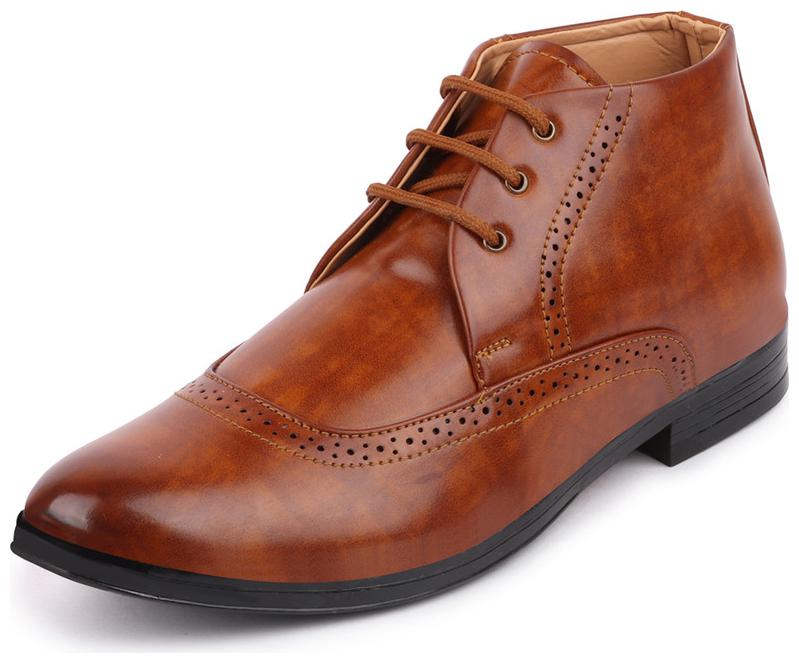

FAUSTO Men Tan Chukka Boots - FST 3802 TAN - FST 3802 TAN