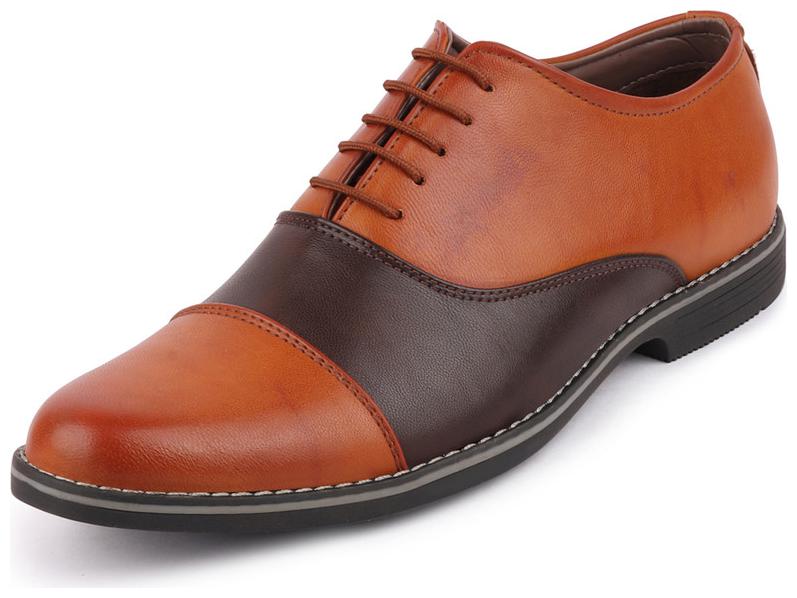 

FAUSTO Men Tan Oxford Formal Shoes - FST 3861 TAN - FST 3861 TAN