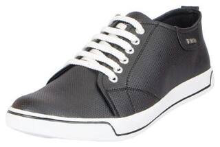 Fausto Men's Black Stylish Sneakers