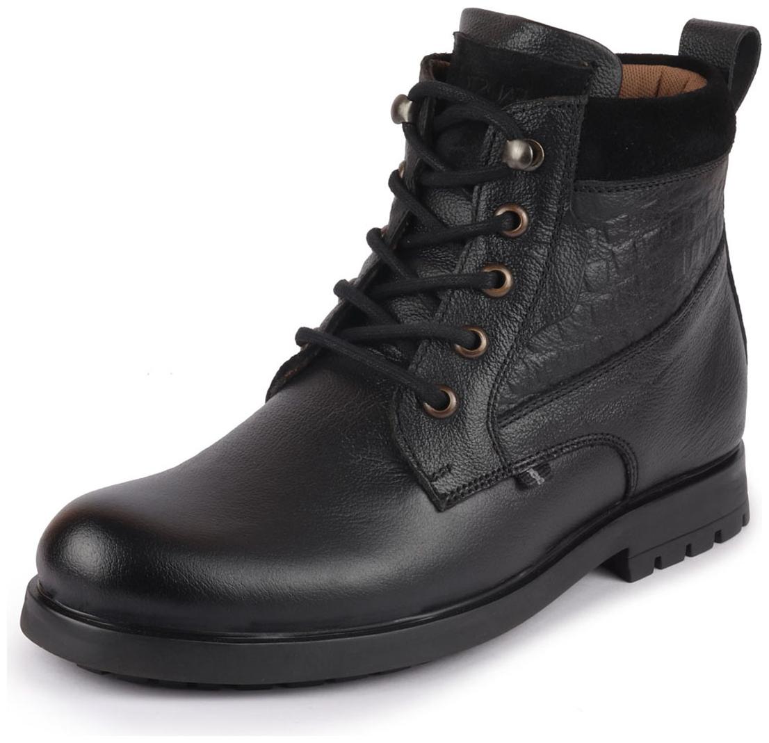 

FAUSTO Men Black Outdoor Boots - FST KI-1609 BLACK