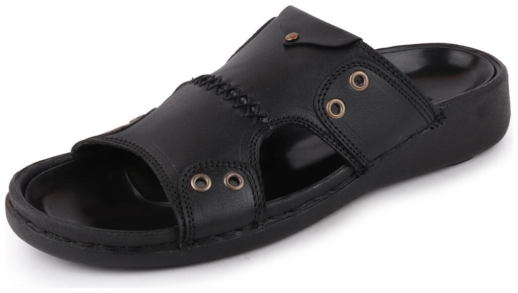 

FAUSTO Men Black Indoor Slippers - 1 Pair
