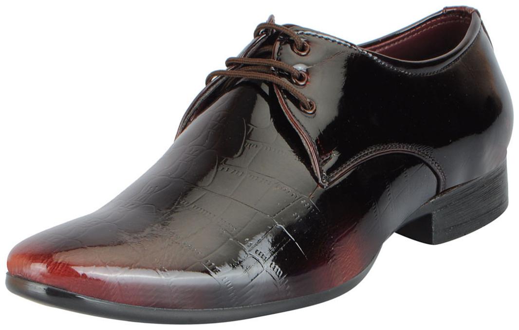 

Fausto Men s Brown Formal Lace Up Shoes