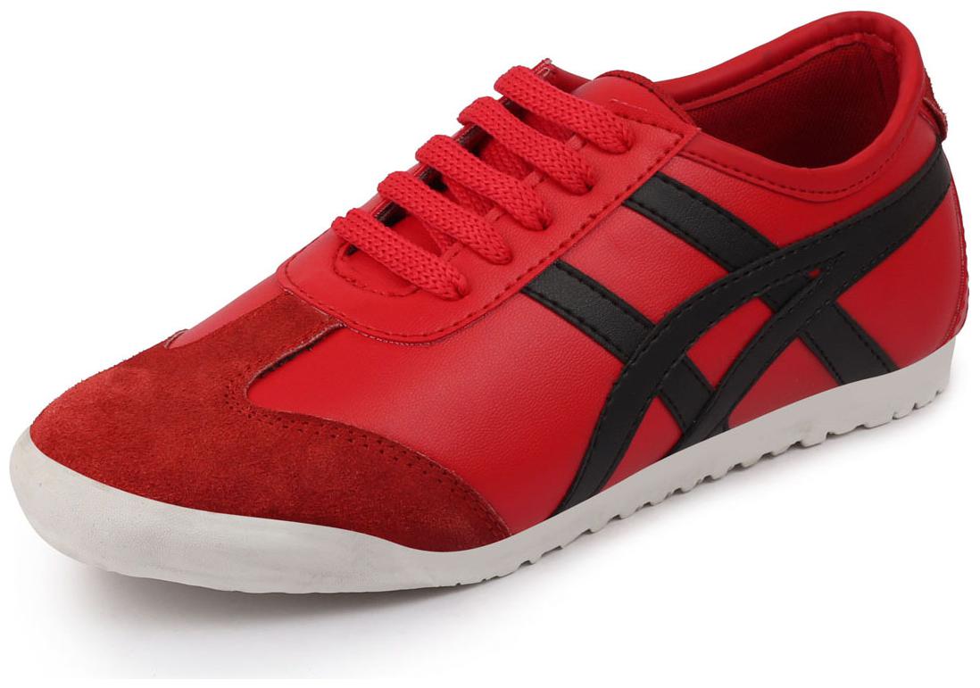 

FAUSTO Men Red Classic Sneakers - Fst ki-4051 red