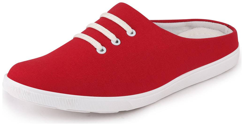 

Fausto Men s Red Casual Slip On Shoes