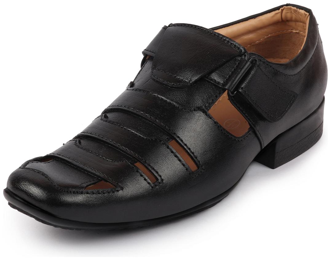 

FAUSTO Men Black Shoe-Style Sandals