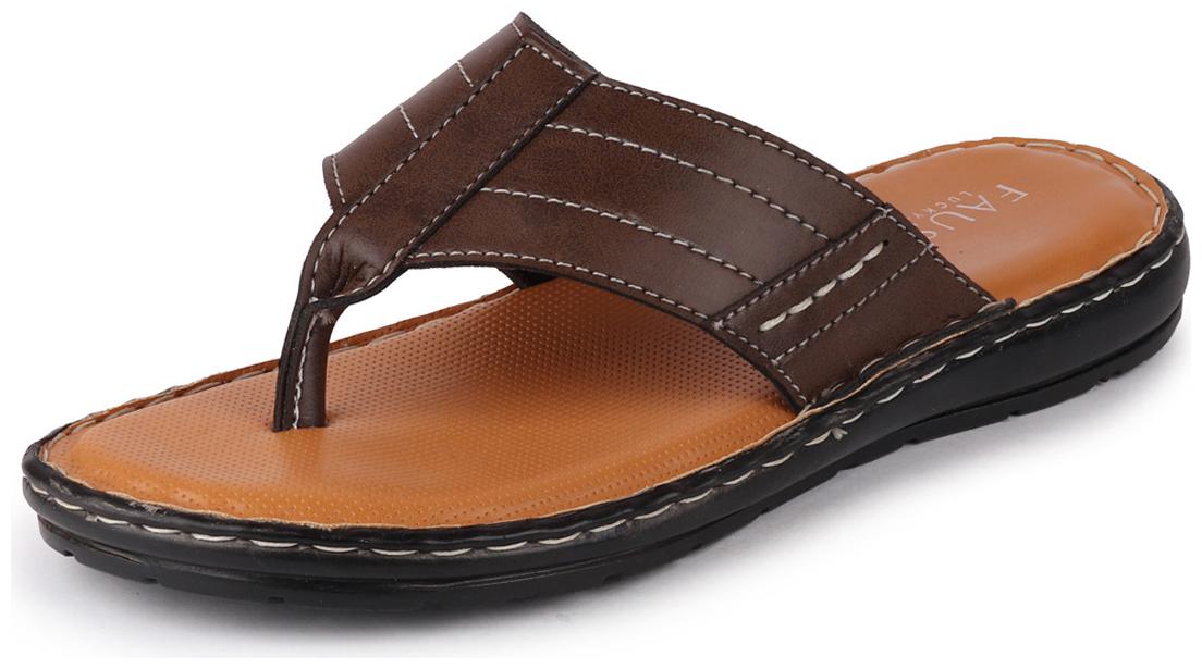 

FAUSTO Men Brown Indoor Slippers - 1 Pair