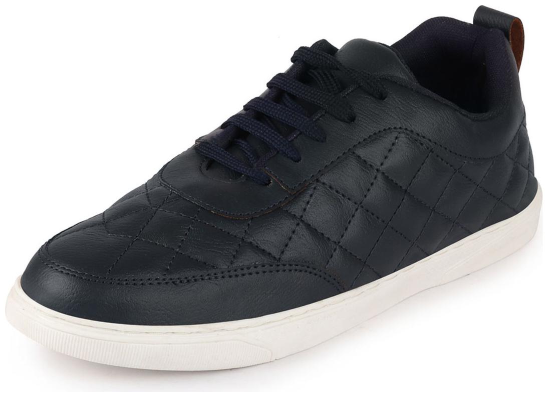 

FAUSTO Classic Lace Up Sneakers Men Navy Blue Classic Sneakers - Fst ki-4005 navy