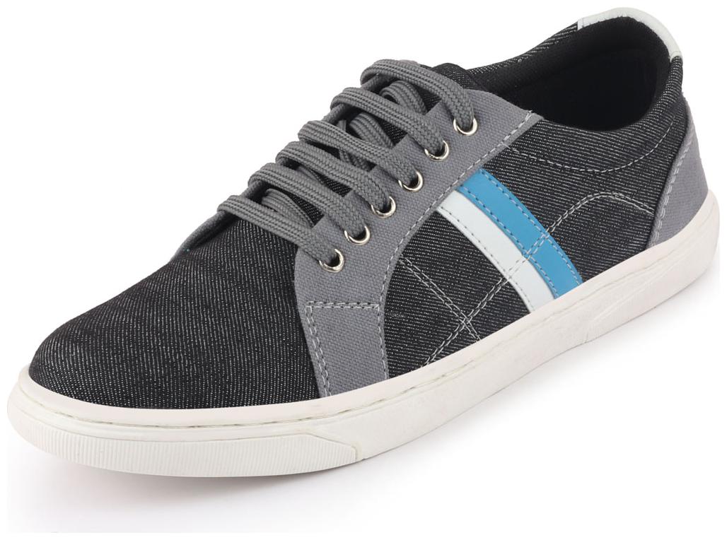 

FAUSTO Men Black Classic Sneakers - Fst ki-4004 black