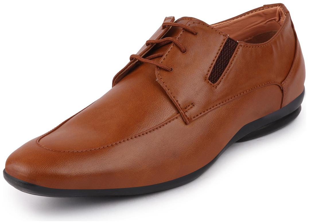 

FAUSTO Men Tan Oxford Formal Shoes