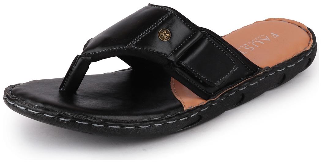

FAUSTO Men Black Indoor Slippers - 1 Pair