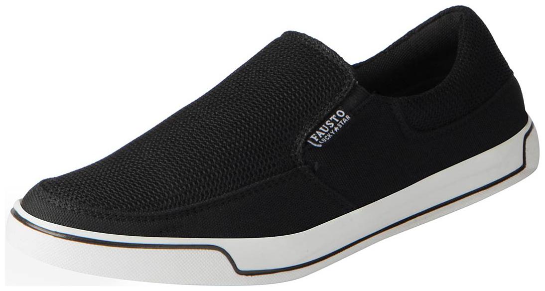

Fausto Men s Black Trendy Casual Shoes