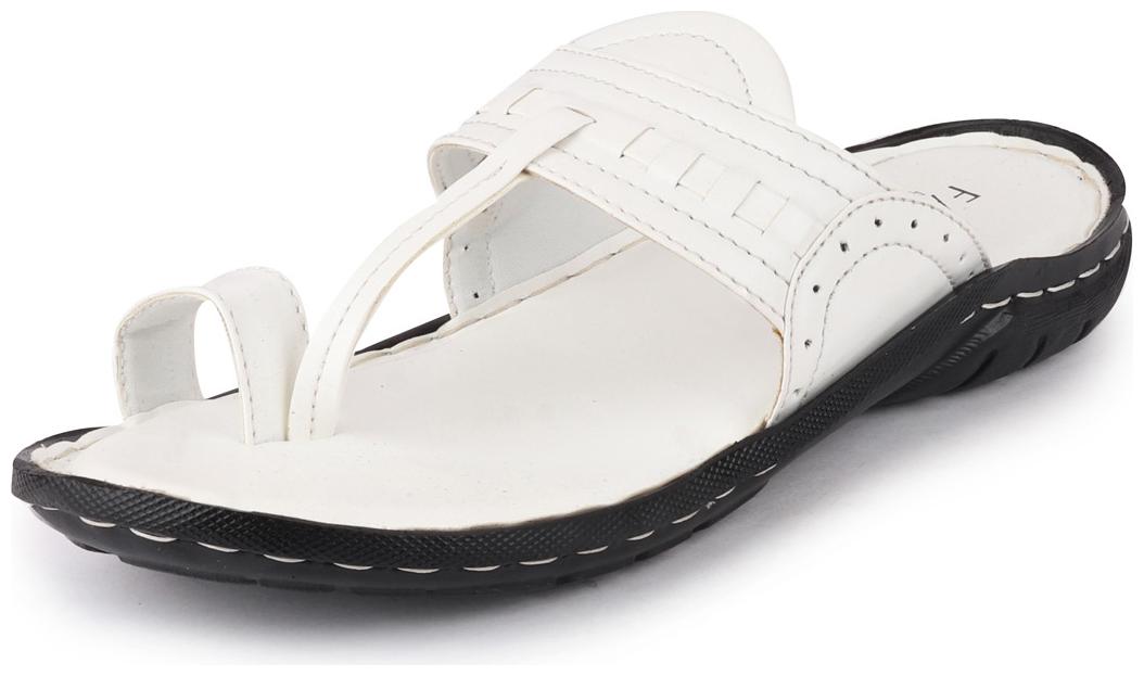 

FAUSTO Men White Indoor Slippers - 1 Pair