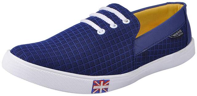 FAUSTO Loafers For Men ( Blue )