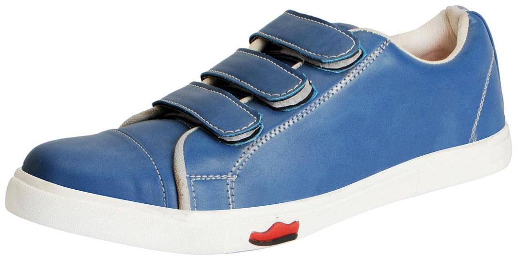 

FAUSTO Sky Blue Men s Velcro casual Shoes