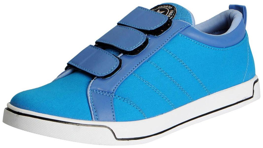 

FAUSTO Men Blue Slip-On Sneakers - Fst 1119 sky blue