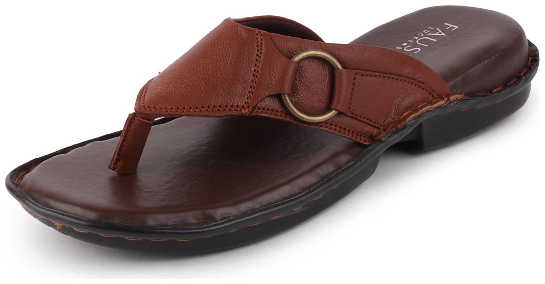

FAUSTO Men Tan Indoor Slippers - 1 Pair