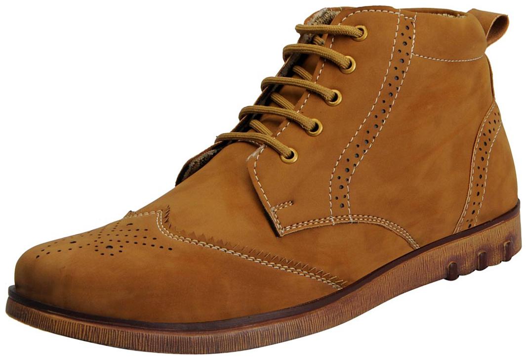 

FAUSTO Men Brown Ankle Boots - FST KF-7673 TAN