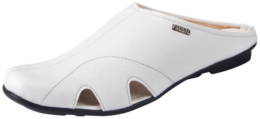 

FAUSTO White Men s Slippers