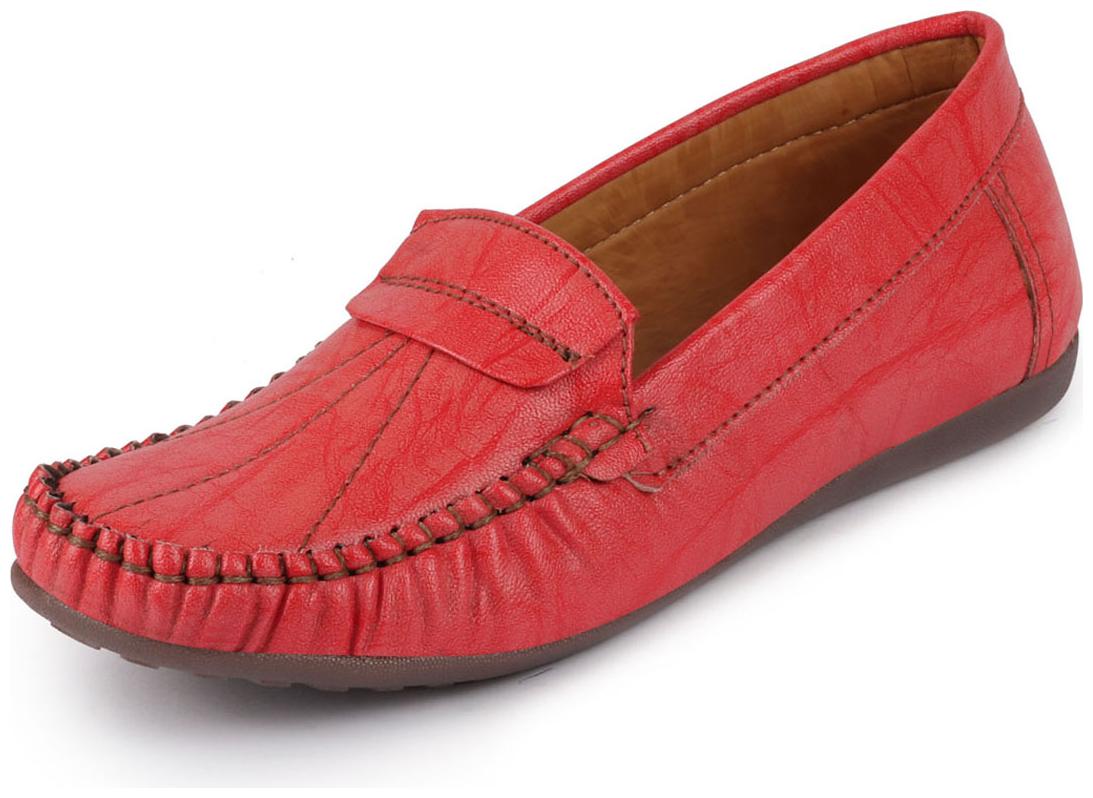 

FAUSTO Women Red Loafers