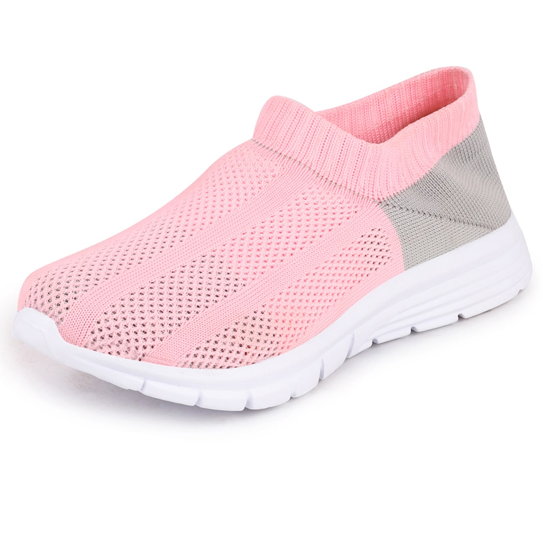 

FAUSTO Women Walking Shoes ( Pink Grey )