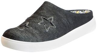 Fausto Women's Black Canvas Slip On Shoes