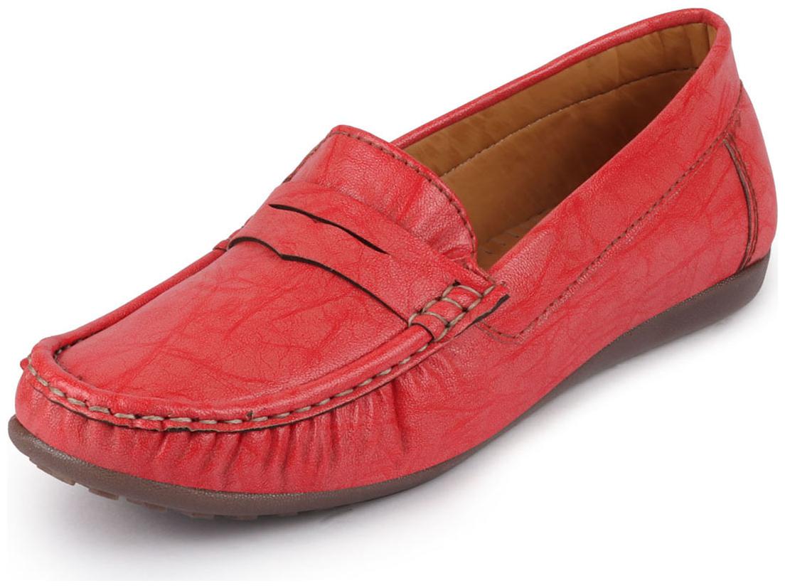 

FAUSTO Women Red Loafers