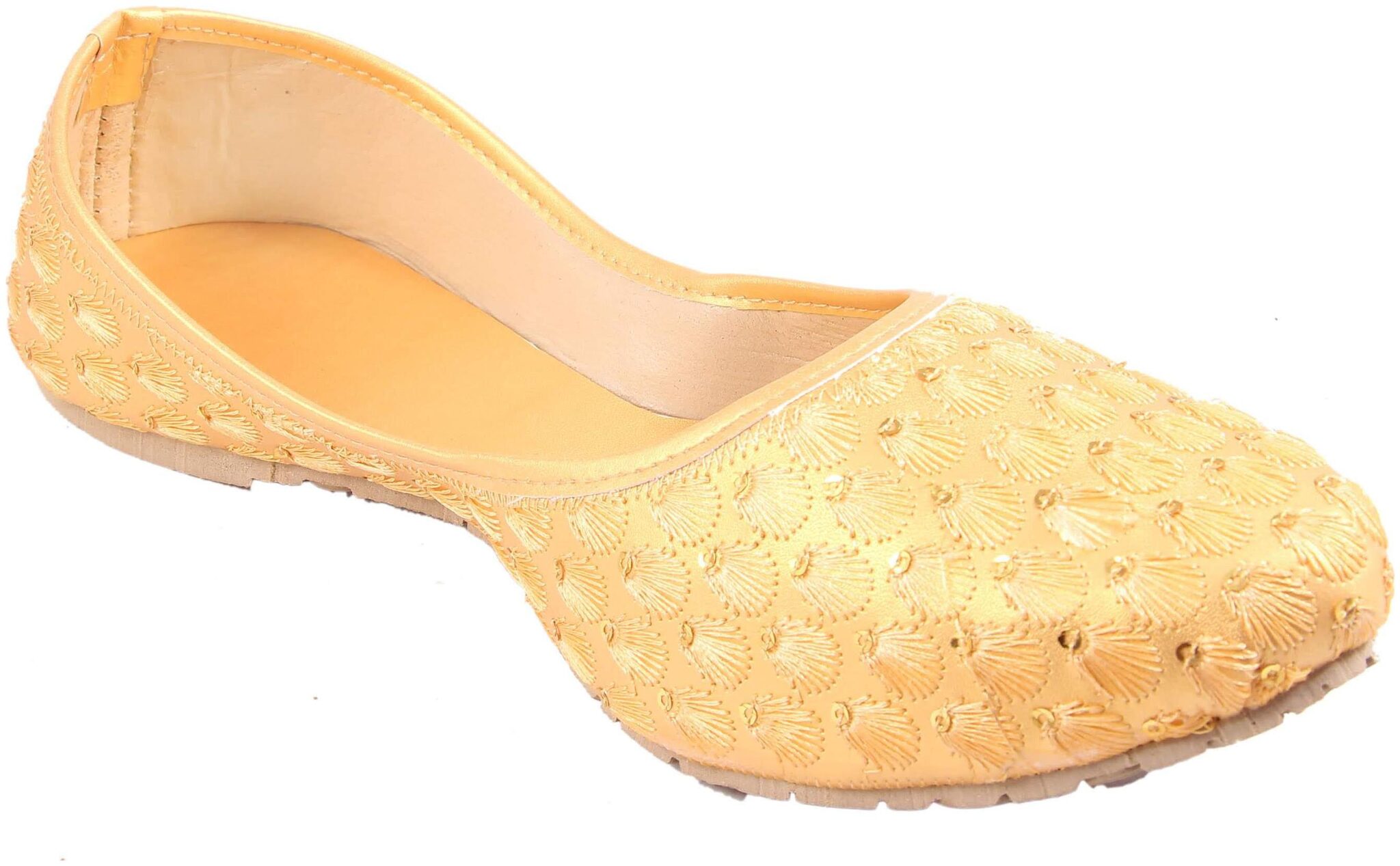 

Femmecrafts Women s Yellow Ethnic Juti Mojari for Women and Girls