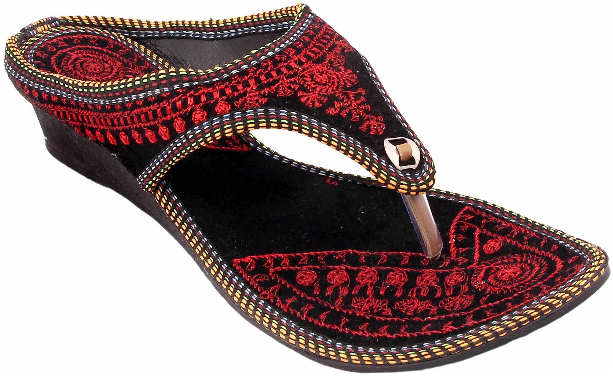 

FEMMECRAFTS Embroidery Ethnic Flat For Women