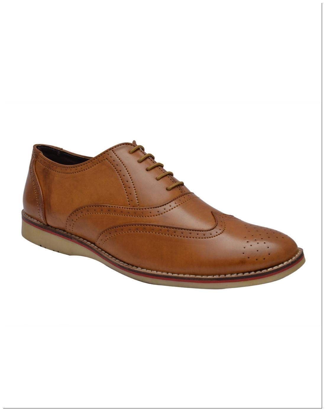 

Fentacia Tan Brogue Lace Up Casual Shoes
