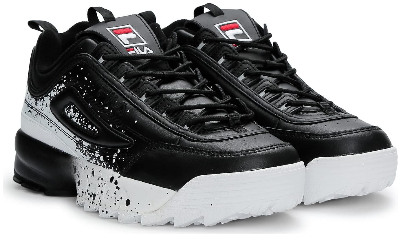 

Fila Men DISRUPTOR II SPLATTER Running Shoes ( Black )