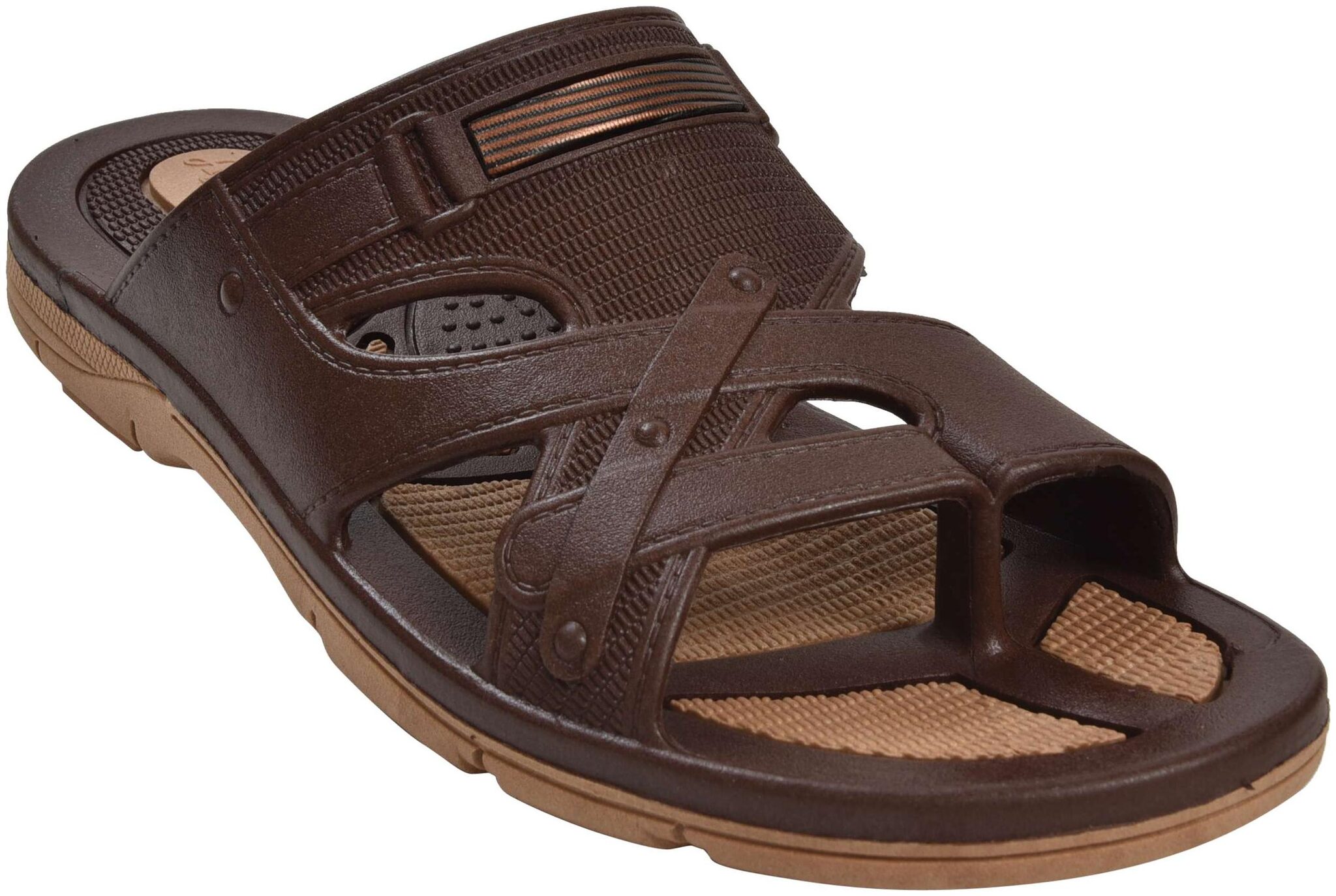 

Ajanta Men Brown Flip-Flops - 1 Pair