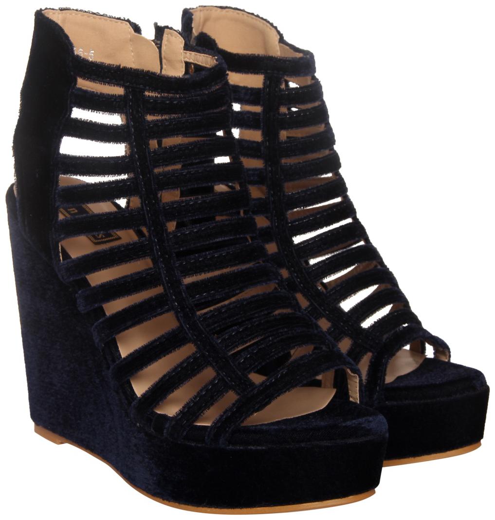 

Flat n Heels Women Blue Wedges