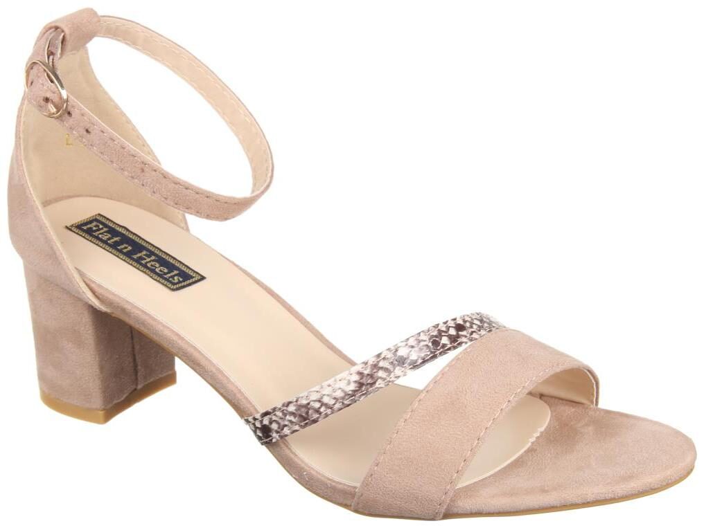

Flat n Heels Women Cream Heeled Sandals