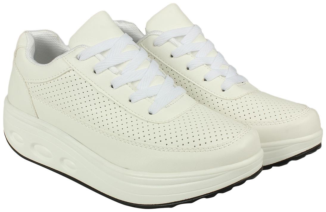 

Flat n Heels Women White Slip-On Shoes