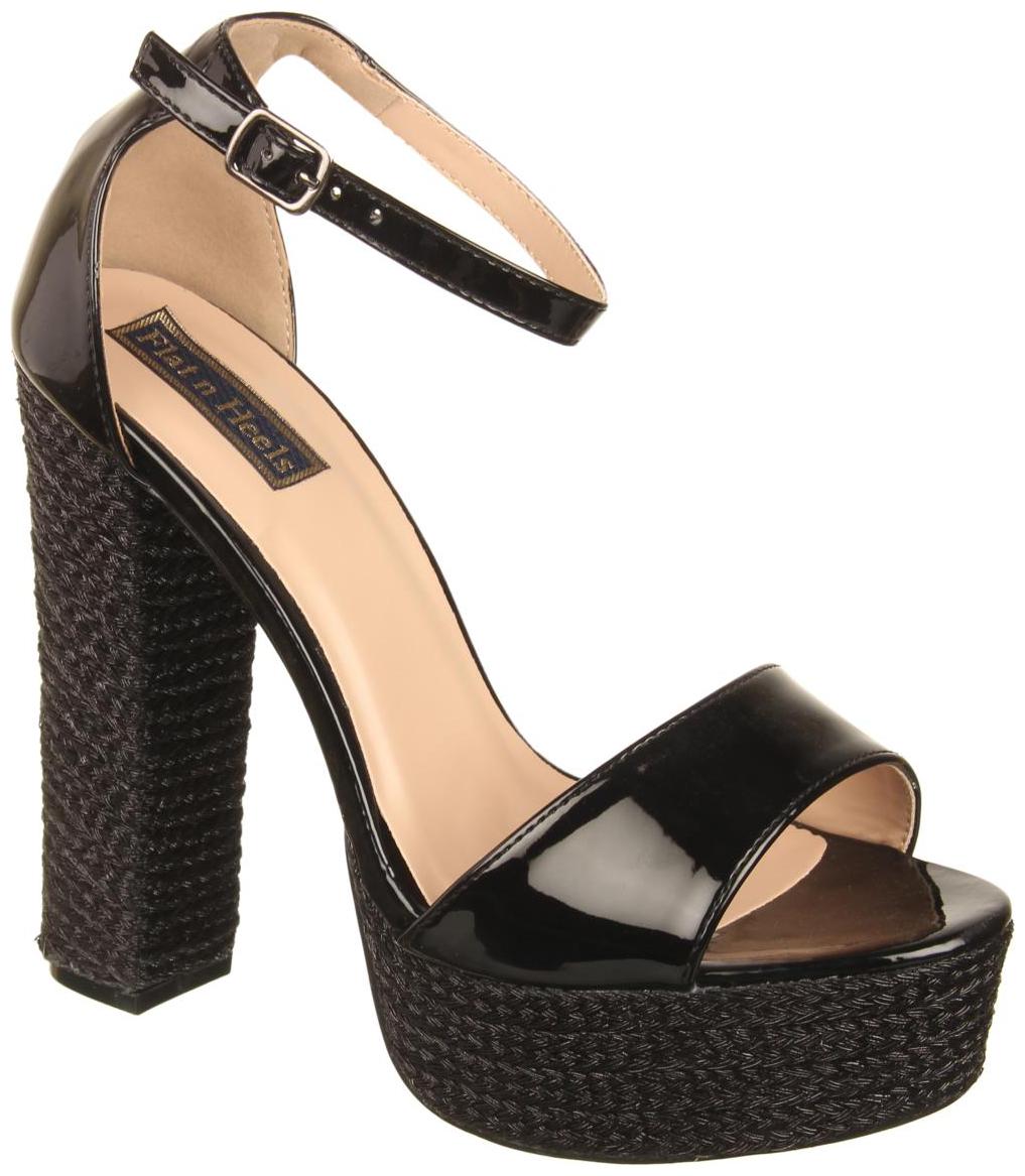 

Flat n Heels Women Black Heeled Sandals