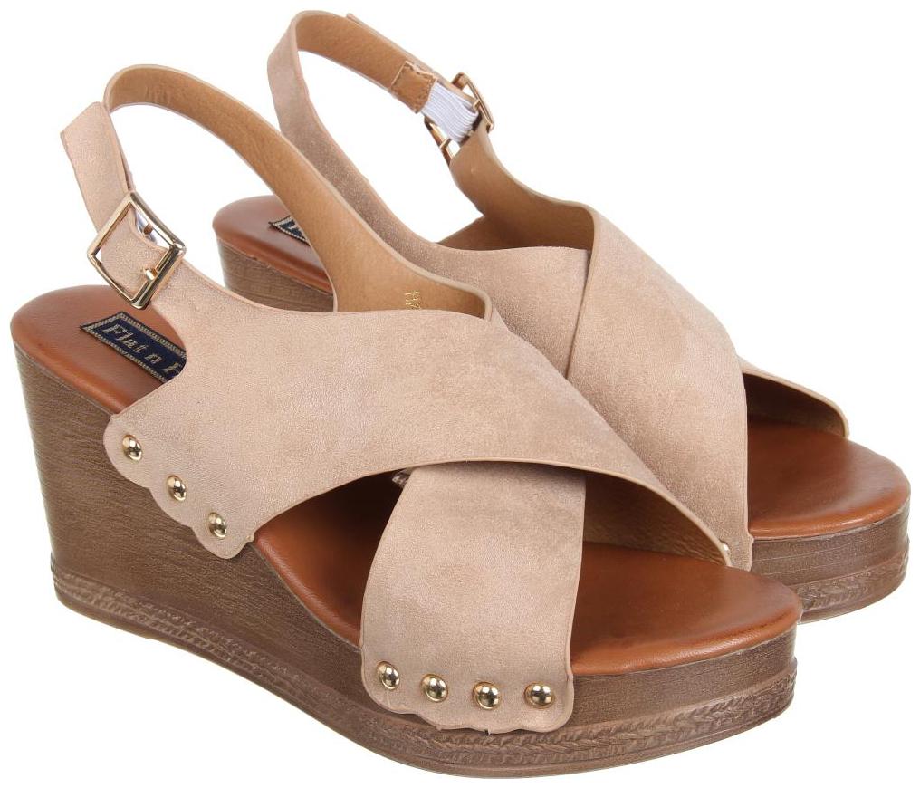 

Flat n Heels Women Beige Wedges