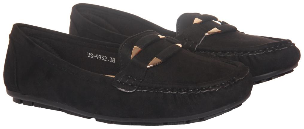

Flat n Heels Black Casual ShoesFor Women