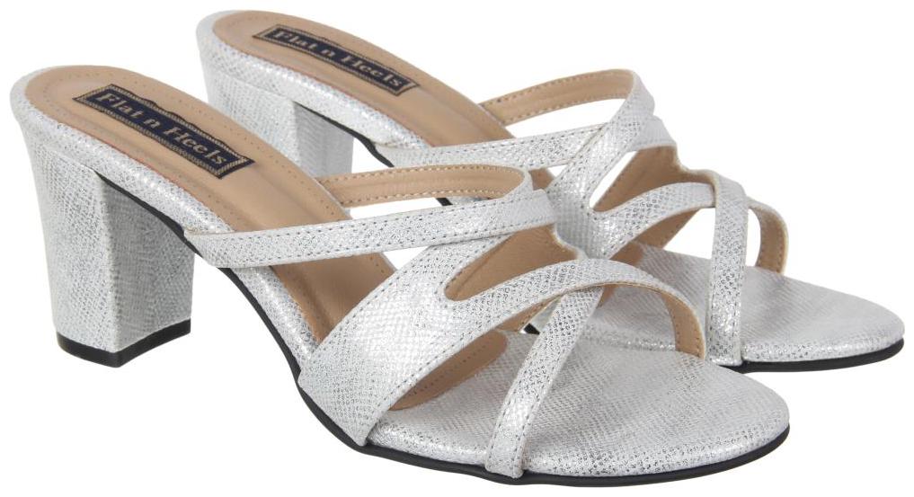 

Flat n Heels Women Silver Pumps