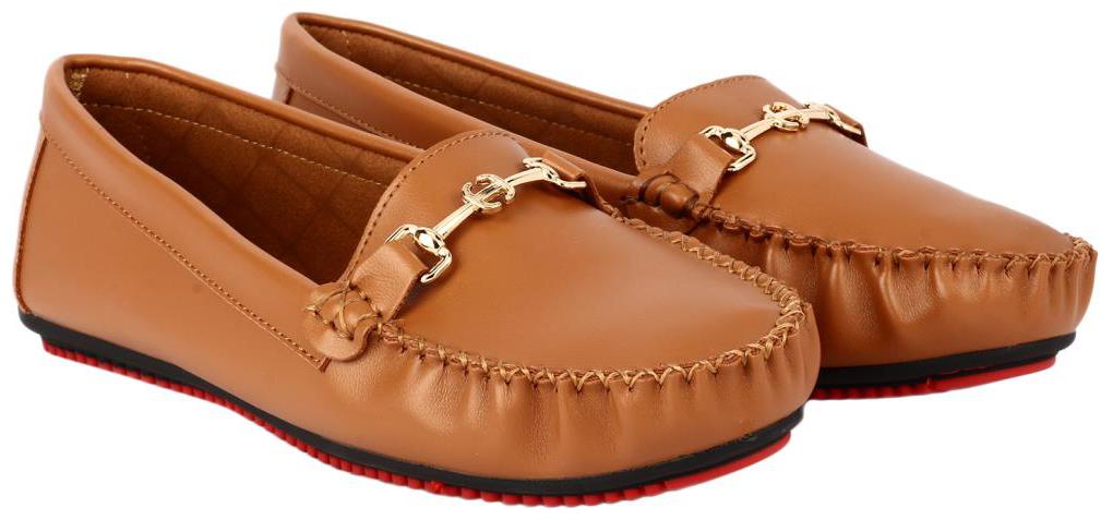 

Flat n Heels Tan Loafers For Women