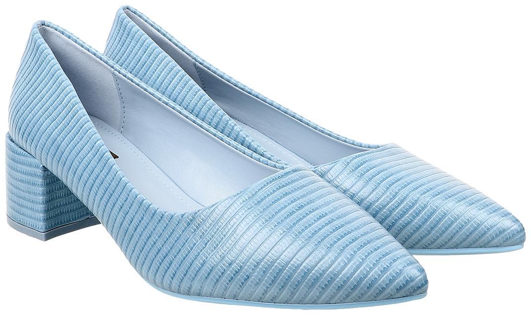 

Flat n Heels Women Blue Pumps