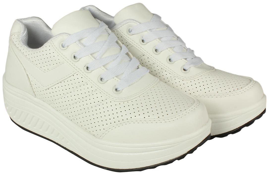 

Flat n Heels Women White Slip-On Shoes